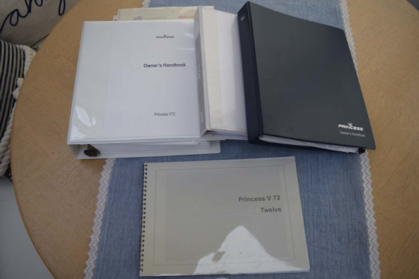 Princess-V72 2013-High Bid Destin-Florida-United States-Owners Manuals-1233102