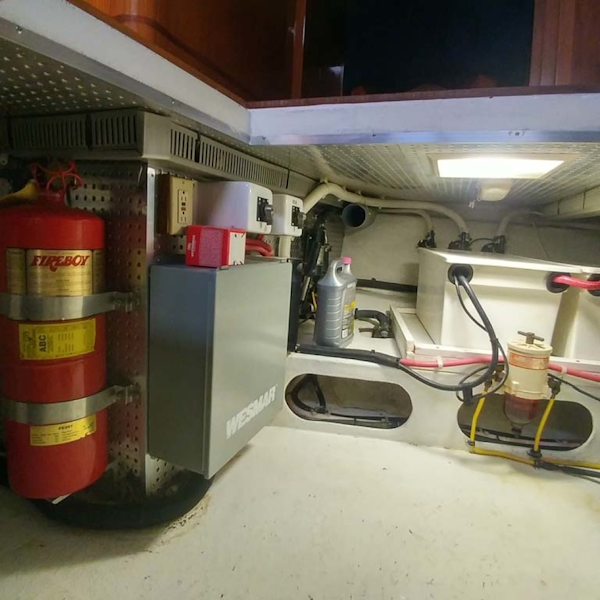 Jefferson-61 MarQuessa 2001-NAUTI SEAHORZE Jupiter-Florida-United States-Generator And Bow Thruster Batteries-1242916