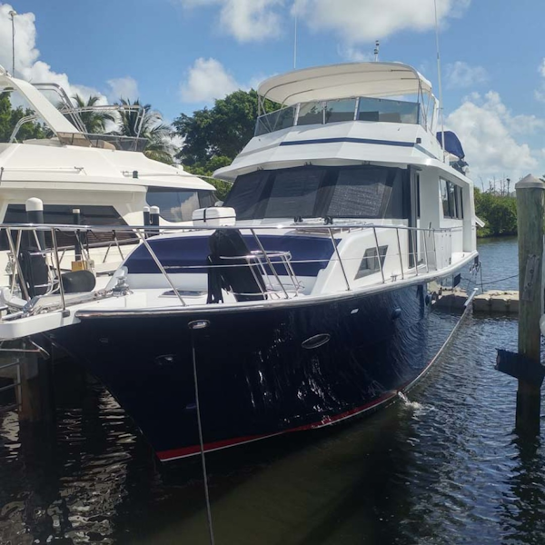 Jefferson-61 MarQuessa 2001-NAUTI SEAHORZE Jupiter-Florida-United States-Bow Profile-1242937