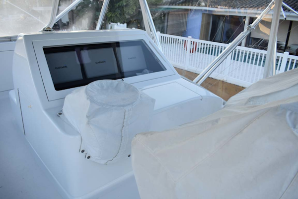 Spencer-Sportfish 2013-Fire Escape Pompano Beach-Florida-United States-Flybridge Helm Covered-1274286
