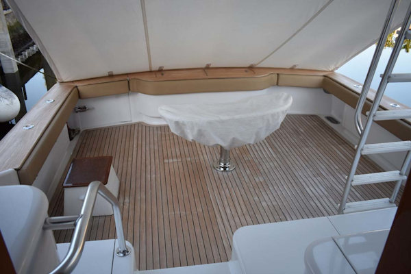 Spencer-Sportfish 2013-Fire Escape Pompano Beach-Florida-United States-Cockpit with Teak Decking and Padded Coaming-1274298