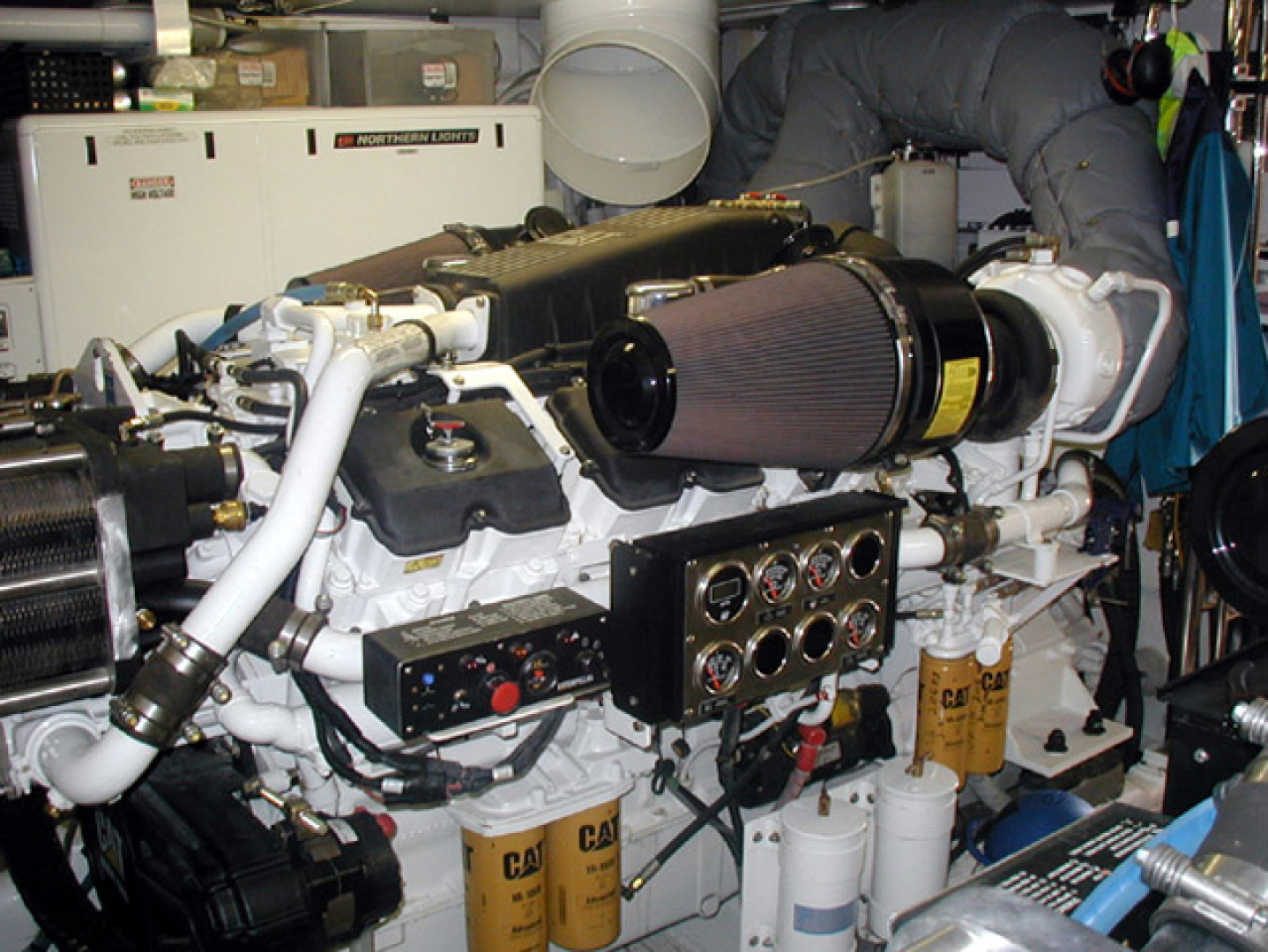 West Bay-Custom Enclosed Bridge 2005-Dream Weaver North Palm Beach-Florida-United States-Stbd Engine-1276213 | Thumbnail