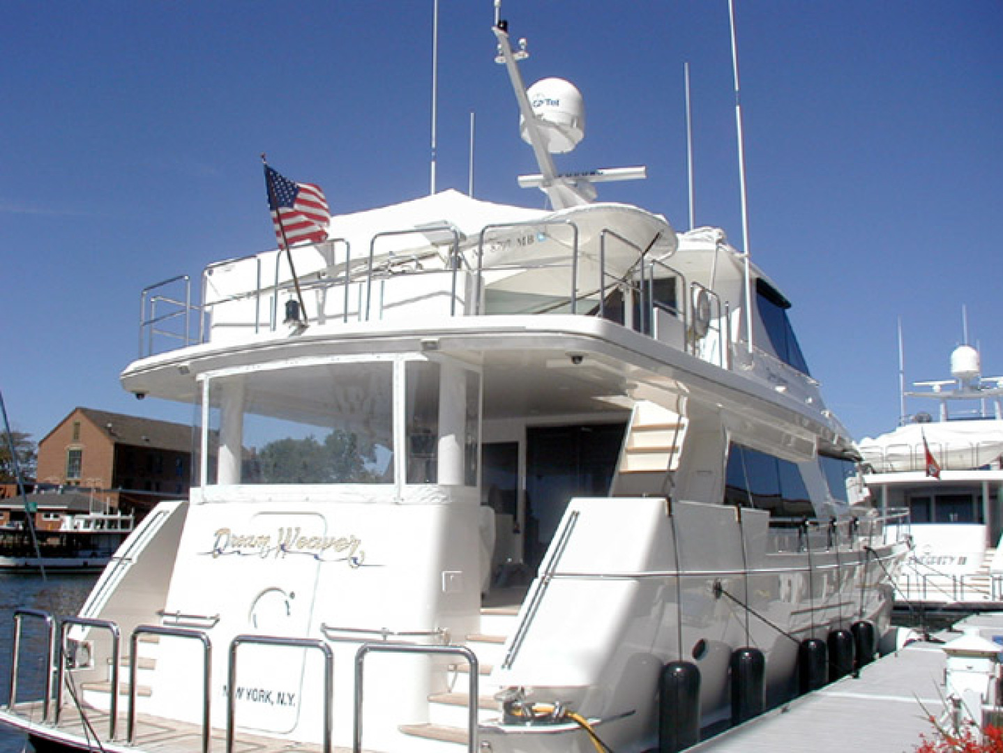 West Bay-Custom Enclosed Bridge 2005-Dream Weaver North Palm Beach-Florida-United States-Transom-1276220 | Thumbnail