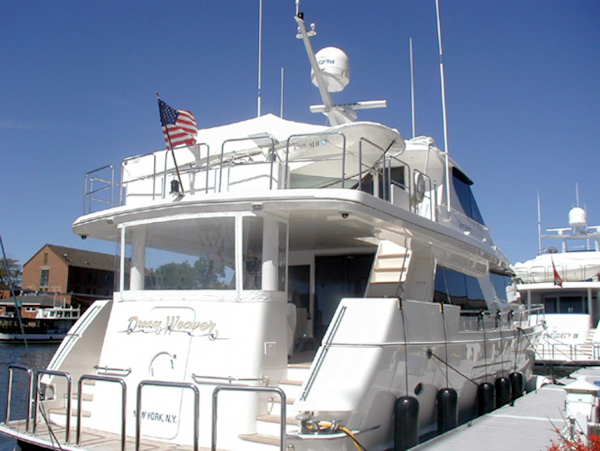 West Bay-Custom Enclosed Bridge 2005-Dream Weaver North Palm Beach-Florida-United States-Transom-1276220