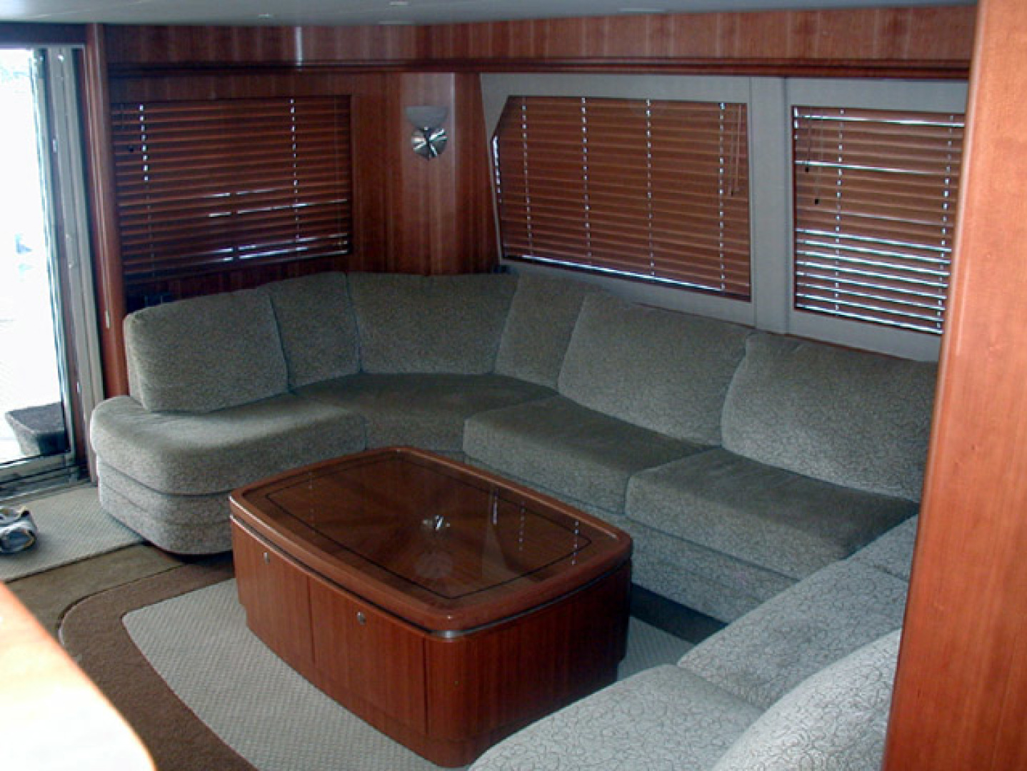 West Bay-Custom Enclosed Bridge 2005-Dream Weaver North Palm Beach-Florida-United States-Salon Looking Aft-1276196 | Thumbnail
