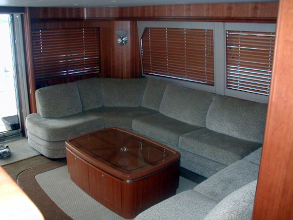 West Bay-Custom Enclosed Bridge 2005-Dream Weaver North Palm Beach-Florida-United States-Salon Looking Aft-1276196