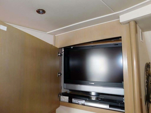 Hatteras-Convertible 1986-My Alyby Merritt Island-Florida-United States-TV Cabinet Open-1294820