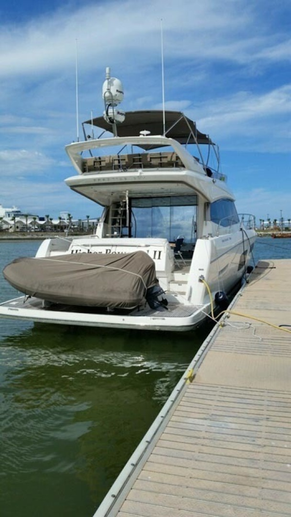 Prestige-550 2015-Higher Powered II Palm Coast-Florida-United States-Stern and Dinghy Covered-1300865