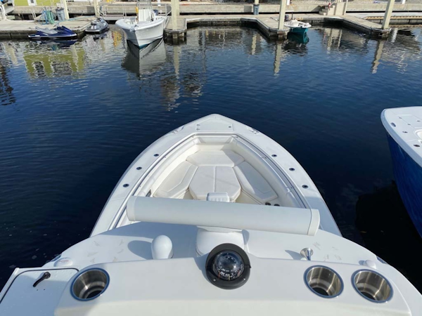 Boston Whaler-370 Outrage 2015-Reel Equity Fort Lauderdale-Florida-United States-Bow From Tower-1301993