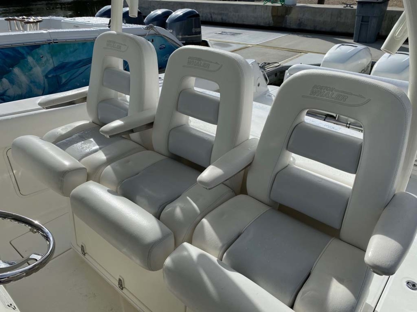 Boston Whaler-370 Outrage 2015-Reel Equity Fort Lauderdale-Florida-United States-Helm Seating-1302003 | Thumbnail