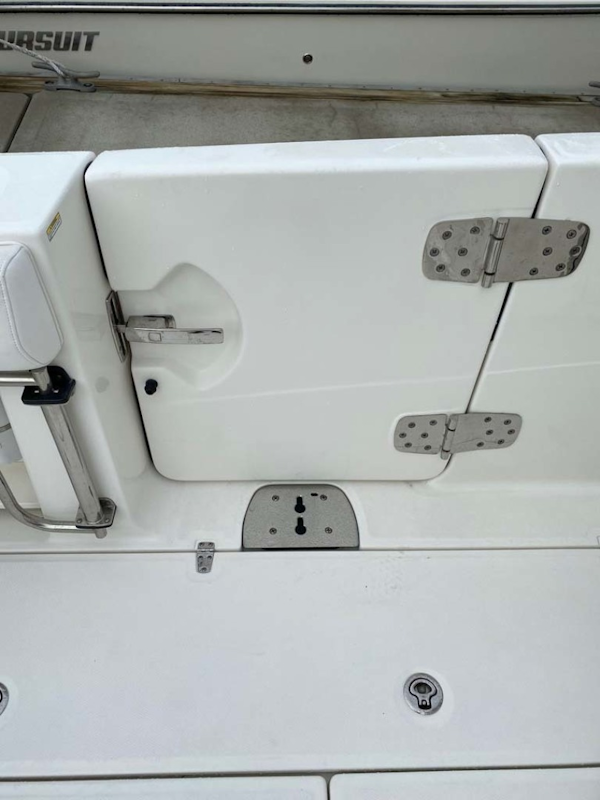 Boston Whaler-370 Outrage 2015-Reel Equity Fort Lauderdale-Florida-United States-Port Side Dive Boarding Door-1302006