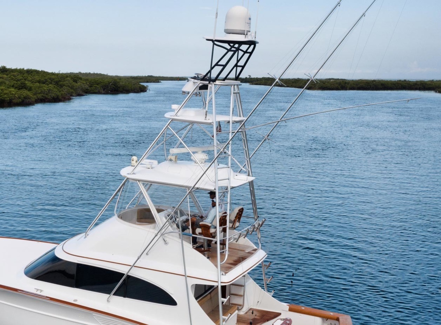 F&S-Custom Carolina with Seakeepers 2013-Epiphany Key Largo-Florida-United States-Flybridge Side View-1447425 | Thumbnail