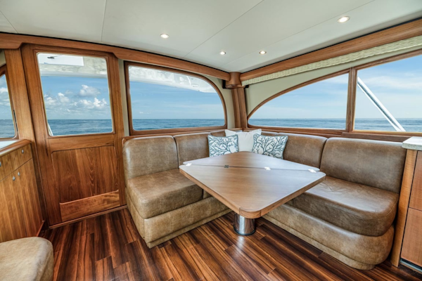 F&S-Custom Carolina with Seakeepers 2013-Epiphany Key Largo-Florida-United States-Cabin Entry and Salon Settee to Port-1447400