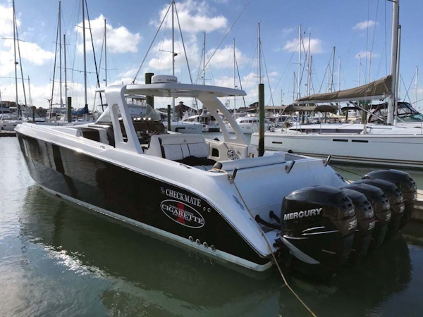 Cigarette-42 Huntress 2012-T/T Checkmate Saint Augustine-Florida-United States-Port Aft Profile-1308788