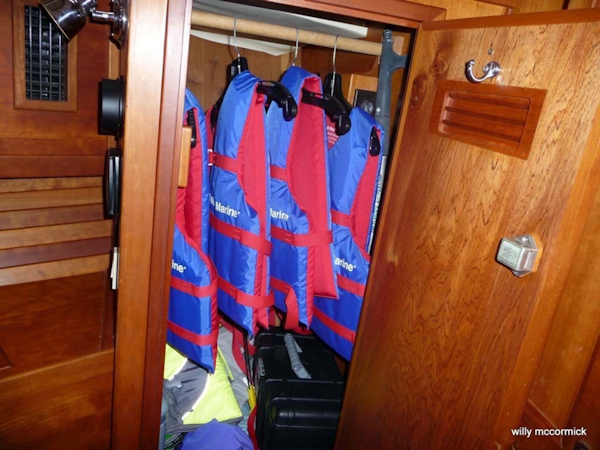 Sabre-36 Express Cruiser 2001-Cause We Can Palm Beach Gardens-Florida-United States-Master Stateroom Storage-1318571