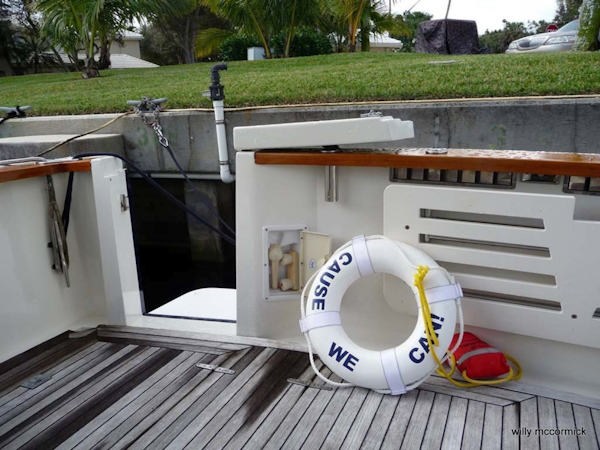 Sabre-36 Express Cruiser 2001-Cause We Can Palm Beach Gardens-Florida-United States-Transom Door-1318588