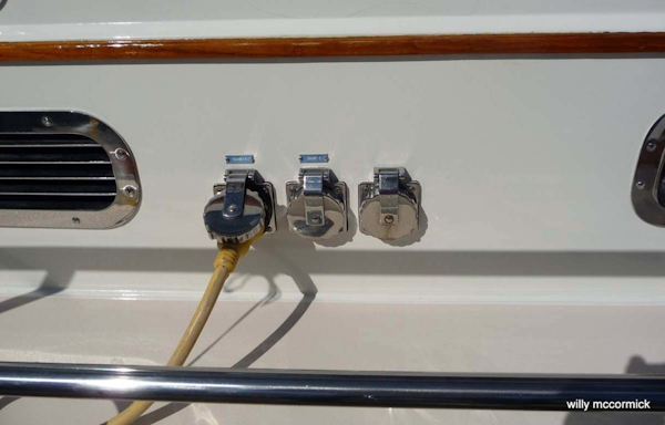Sabre-36 Express Cruiser 2001-Cause We Can Palm Beach Gardens-Florida-United States-Shore Power Connection-1318589