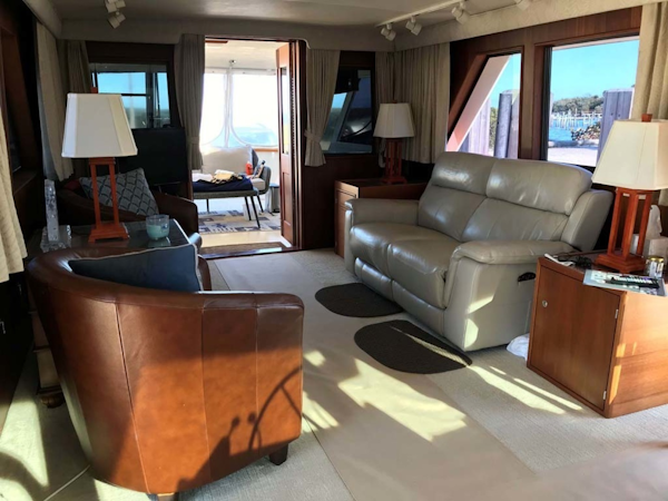 Hatteras-53 Classic Motor Yacht 1984 -Jensen Beach-Florida-United States-Salon-1321243