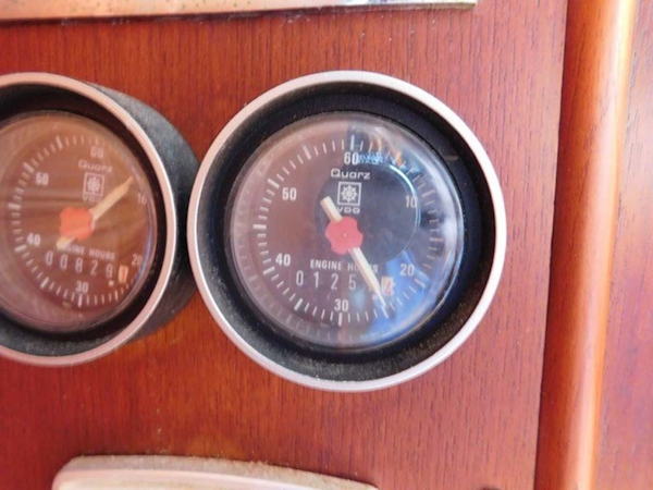 Grand Banks-42 Classic 1990-Stina Marie Merritt Island-Florida-United States-Lower Helm Hour Meters-1323224