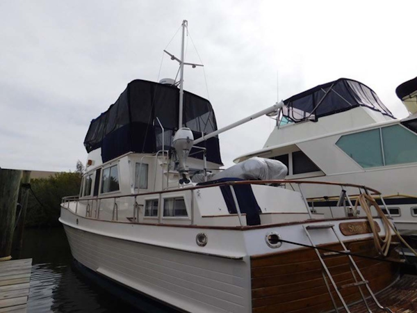 Grand Banks-42 Classic 1990-Stina Marie Merritt Island-Florida-United States-2 Port Aft Side-1323203