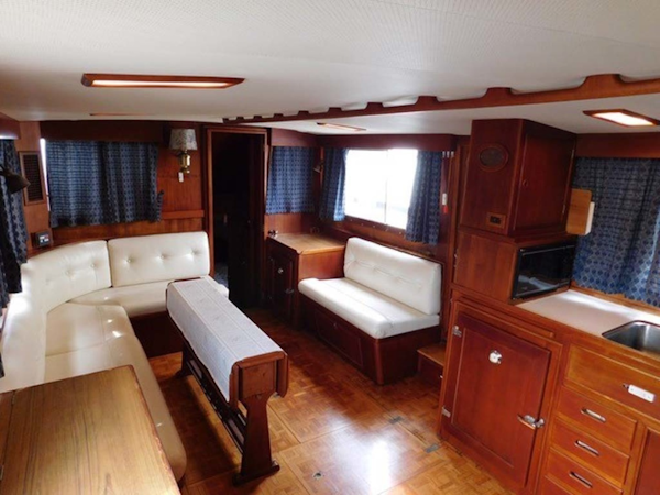 Grand Banks-42 Classic 1990-Stina Marie Merritt Island-Florida-United States-Salon Looking Aft-1323217
