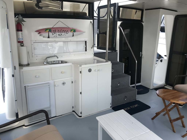 Aquarius-45 1988-Great Escape Coral Gables-Florida-United States-Aft Deck Forward-1343589