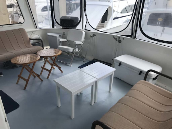 Aquarius-45 1988-Great Escape Coral Gables-Florida-United States-Aft Deck-1343590