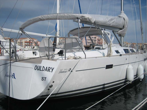 Hanse-540e 2008-Ouldary Las Playitas-Mexico-Starboard aft Quarter at the Dock-1344541