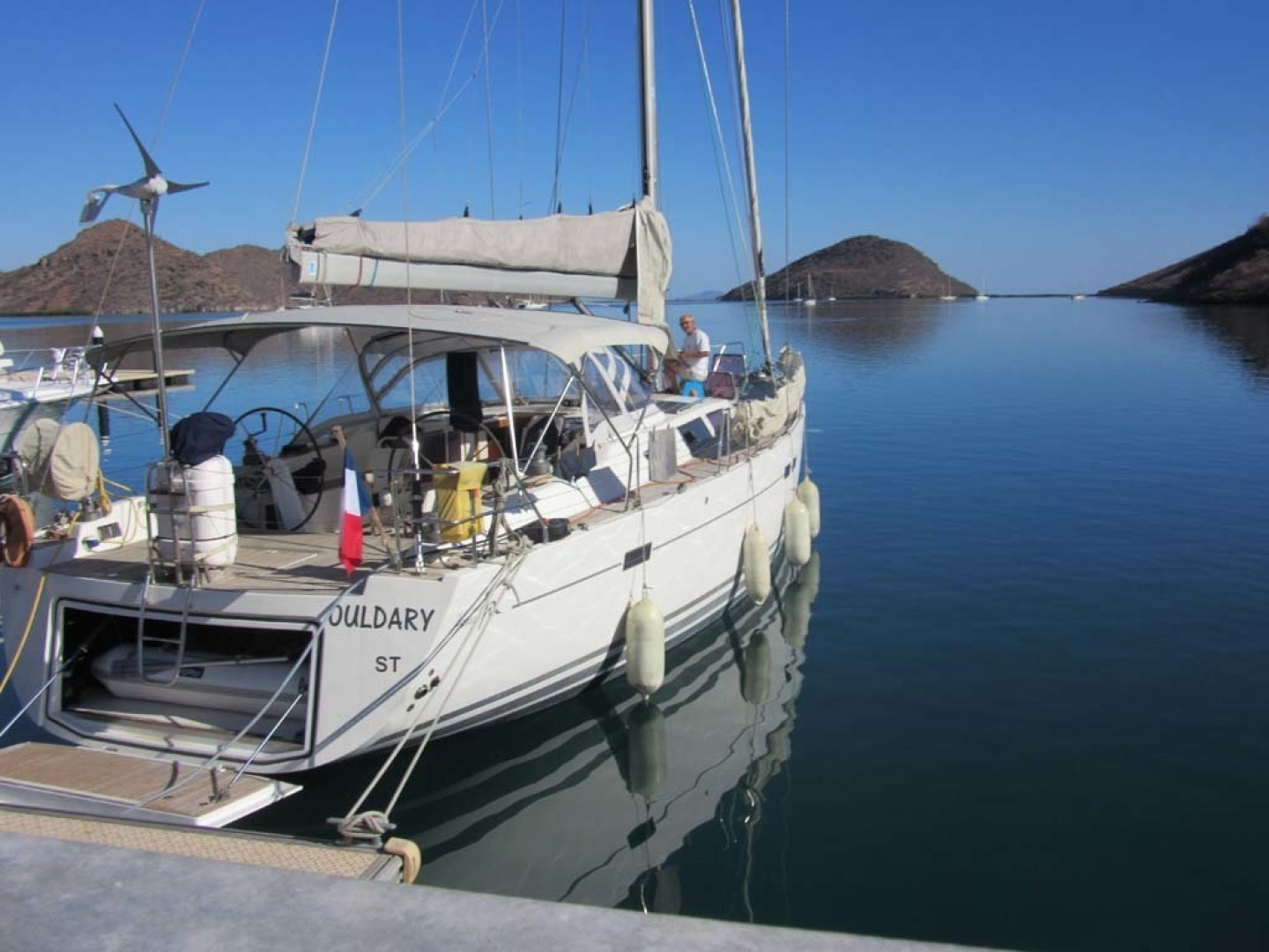 Hanse-540e 2008-Ouldary Las Playitas-Mexico-Stern and the Dock with Transom Open-1344540 | Thumbnail