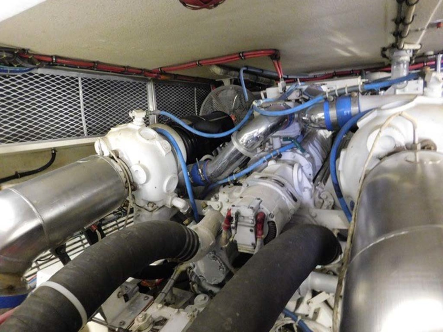Hatteras-Sportfish 1990-Spindrift North Palm Beach-Florida-United States-Port Side Engine-1420057 | Thumbnail