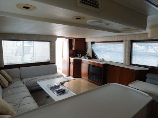 Hatteras-Sportfish 1990-Spindrift North Palm Beach-Florida-United States Salon Looking Port-1420019