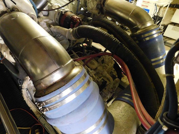 Hatteras-Sportfish 1990-Spindrift North Palm Beach-Florida-United States-Starboard Exhaust-1420060