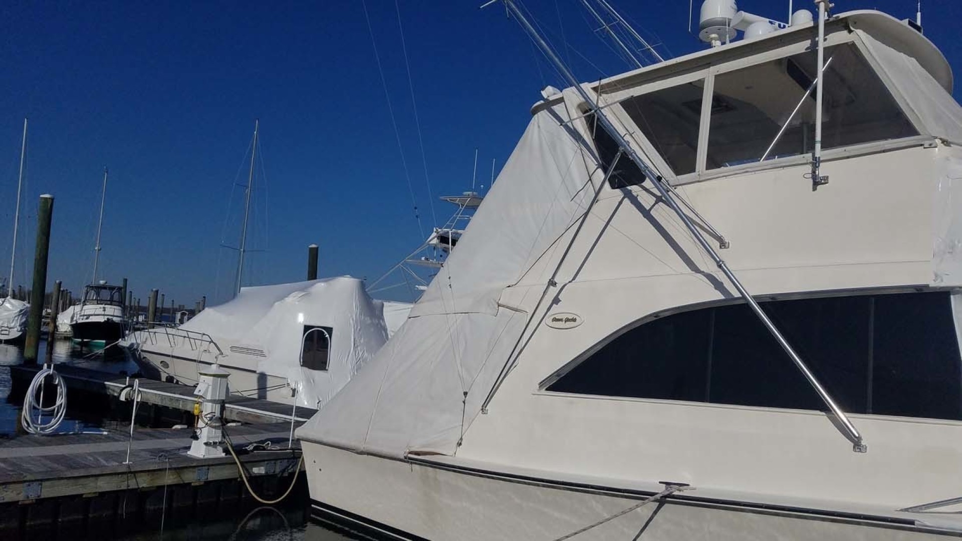 Ocean Yachts-Sportfish 1991-KelAnna East Greenwich-Rhode Island-United States-Bridge Stbd Profile-1356165 | Thumbnail