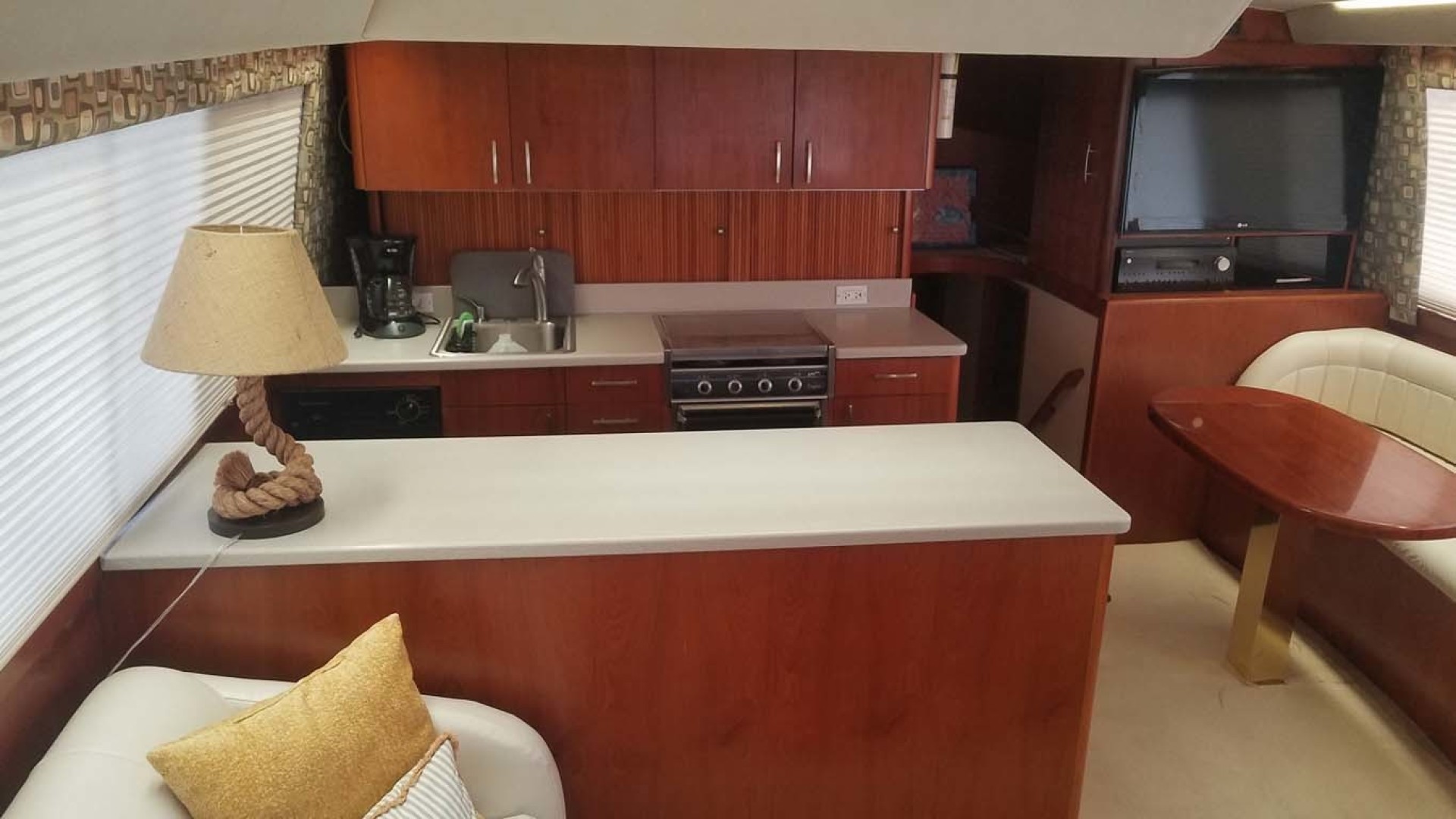 Ocean Yachts-Sportfish 1991-KelAnna East Greenwich-Rhode Island-United States-Galley, Dinette   Fwd-1356180 | Thumbnail