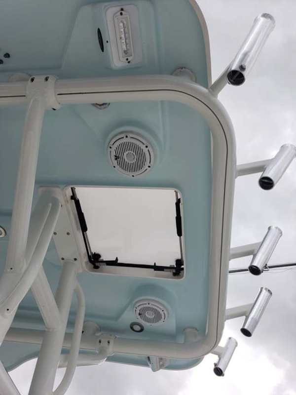 Everglades-350 CC 2011-Sea Predator Palm Beach Gardens-Florida-United States-Ladder To Access From Cockpit Through Bomar Hatch-1359632