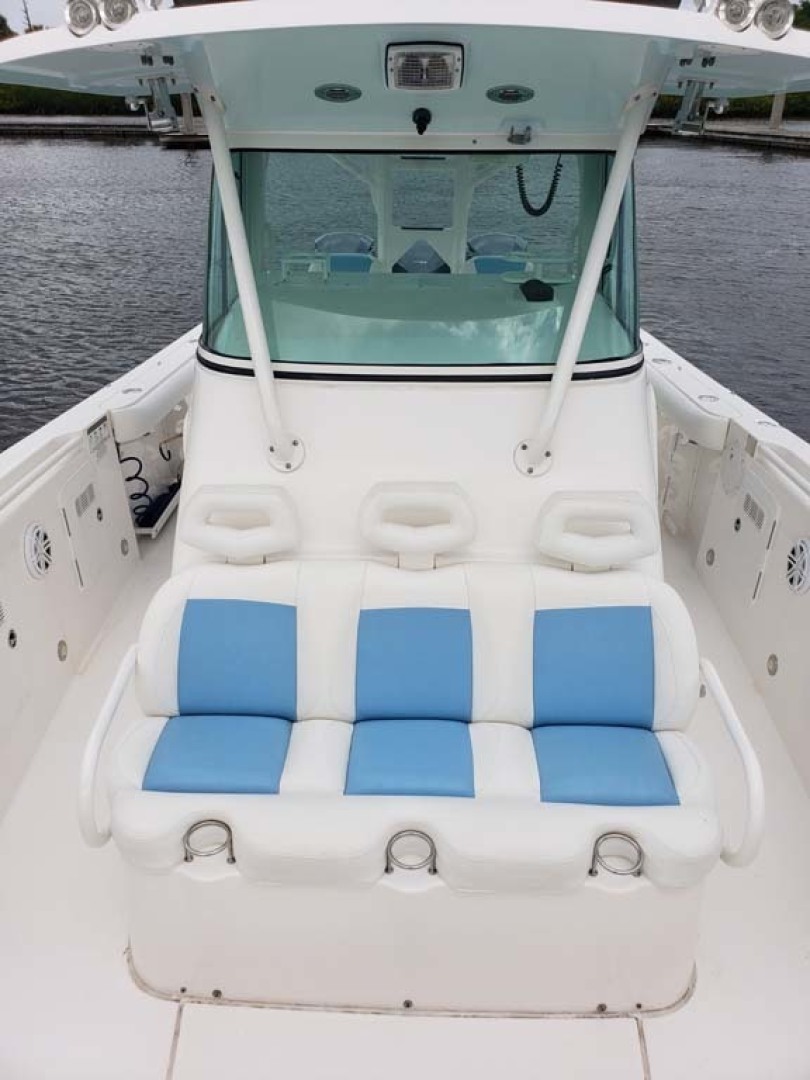 Everglades-350 CC 2011-Sea Predator Palm Beach Gardens-Florida-United States-Helm Hardtop With 3 Sided Glass Screen Enclosure-1359617 | Thumbnail