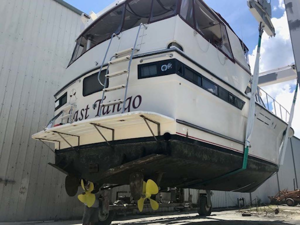 Californian-45 Aft Cabin Motor Yacht 1989-Last Tango Merritt Island-Florida-United States-On The Hard  Running Gear-1367191