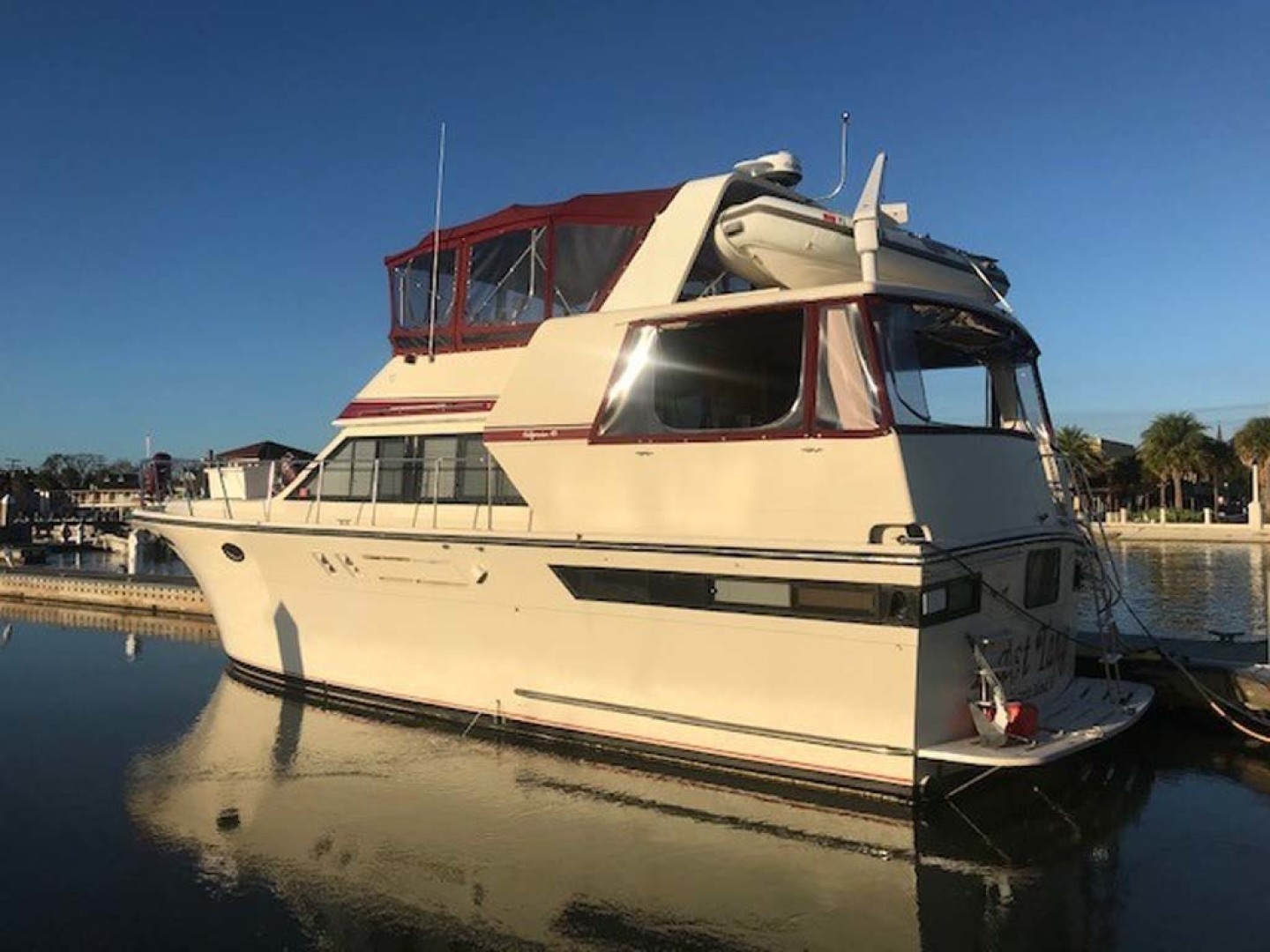 Californian-45 Aft Cabin Motor Yacht 1989-Last Tango Merritt Island-Florida-United States-Aft Port Profile-1367189 | Thumbnail