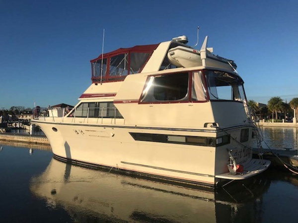 Californian-45 Aft Cabin Motor Yacht 1989-Last Tango Merritt Island-Florida-United States-Aft Port Profile-1367189