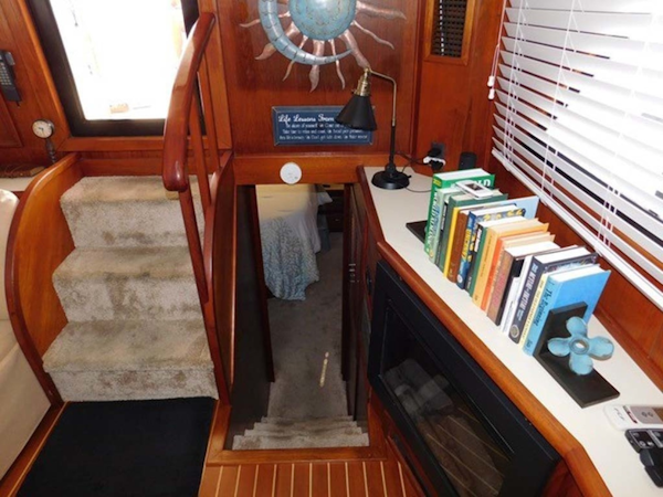Californian-45 Aft Cabin Motor Yacht 1989-Last Tango Merritt Island-Florida-United States-Aft Cabin Entrance-1367151