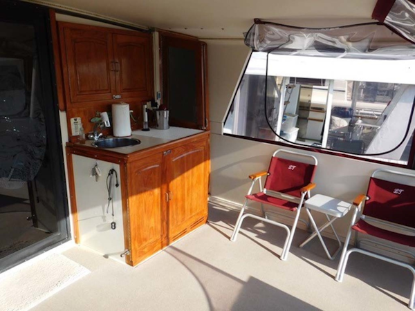 Californian-45 Aft Cabin Motor Yacht 1989-Last Tango Merritt Island-Florida-United States-Aft/Sun Deck Wet Bar-1367178