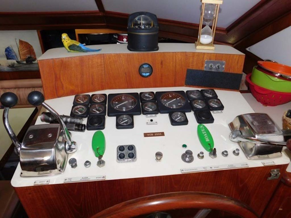 Californian-45 Aft Cabin Motor Yacht 1989-Last Tango Merritt Island-Florida-United States-Lower Helm-1367148