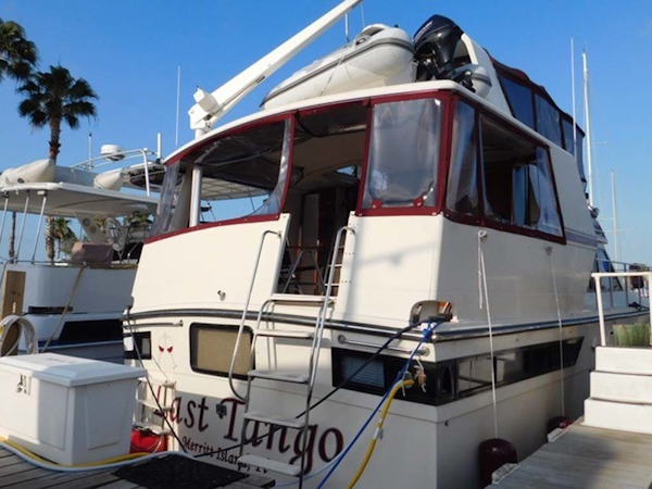 Californian-45 Aft Cabin Motor Yacht 1989-Last Tango Merritt Island-Florida-United States-Stern, Aft/Sun Deck Entrance-1367183