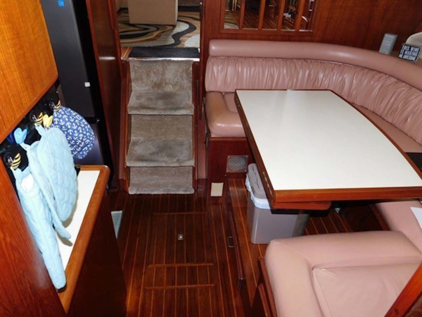 Californian-45 Aft Cabin Motor Yacht 1989-Last Tango Merritt Island-Florida-United States-Large U-Settee-1367158