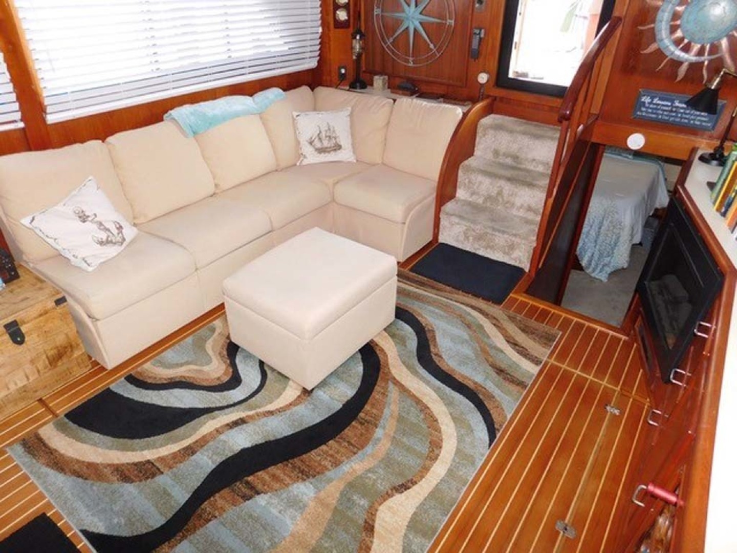 Californian-45 Aft Cabin Motor Yacht 1989-Last Tango Merritt Island-Florida-United States-Salon  Stbd Aft-1367150 | Thumbnail
