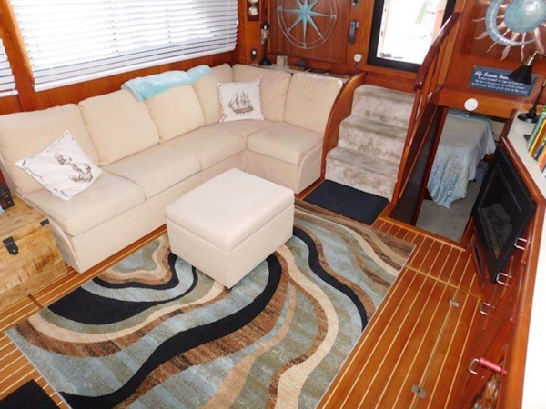 Californian-45 Aft Cabin Motor Yacht 1989-Last Tango Merritt Island-Florida-United States-Salon  Stbd Aft-1367150