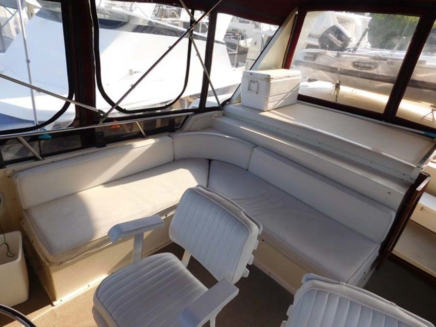 Californian-45 Aft Cabin Motor Yacht 1989-Last Tango Merritt Island-Florida-United States-Bridge Seating-1367175 | Thumbnail