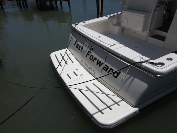 Tiara Yachts-3800 Open 2007-Fast Forward Gulfport-Florida-United States-Transom and Swim Platform-1393020