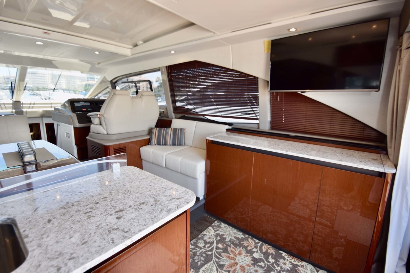 Sea Ray-460 Sundancer 2017-Susanne Marie 4 Fort Myers-Florida-United States-Salon View To Helm And Starboard Side-1403739 | Thumbnail