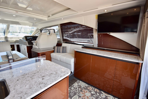 Sea Ray-460 Sundancer 2017-Susanne Marie 4 Fort Myers-Florida-United States-Salon View To Helm And Starboard Side-1403739